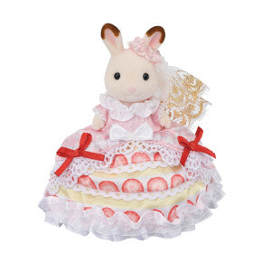Calico Critter Freya Rabbit Strawberry Dress 40th Anniversary
