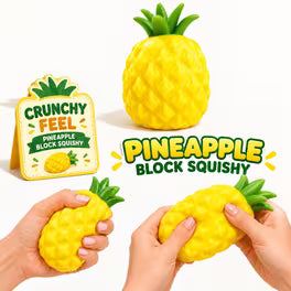 Squishy Crunchy Block Pineapple