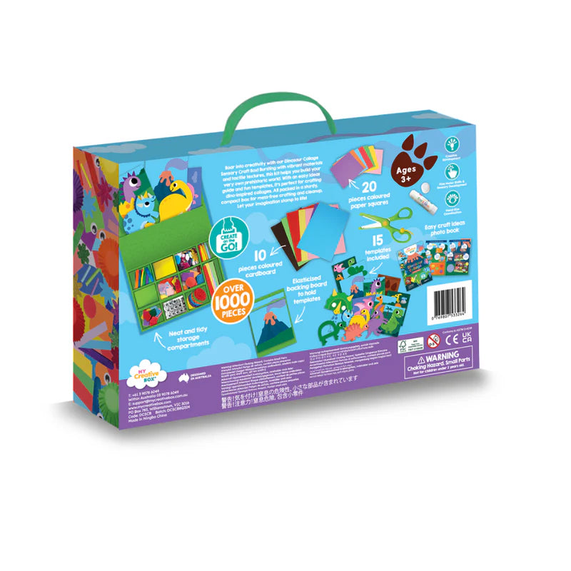 Dinosaur Collage Sensory Activity Box