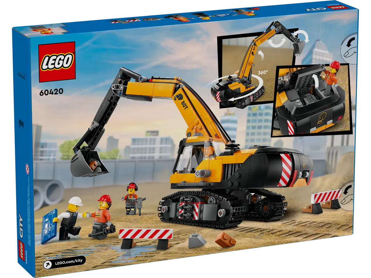 Lego Yellow Construction Excavator