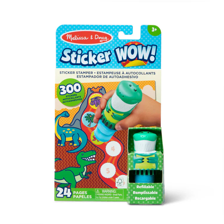 Sticker Wow Activity Pad & Sticker Stamper - Dinosaur