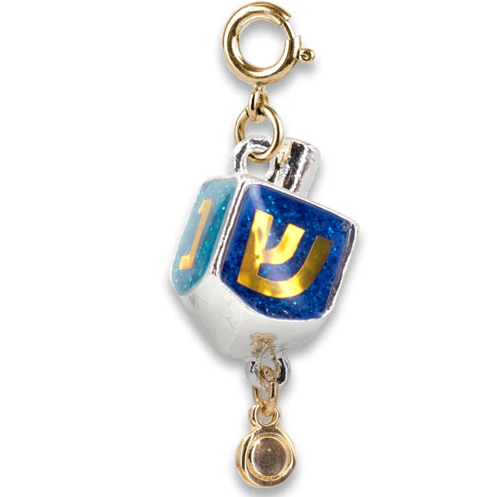 Charm It Gold Glitter Dreidel Charm