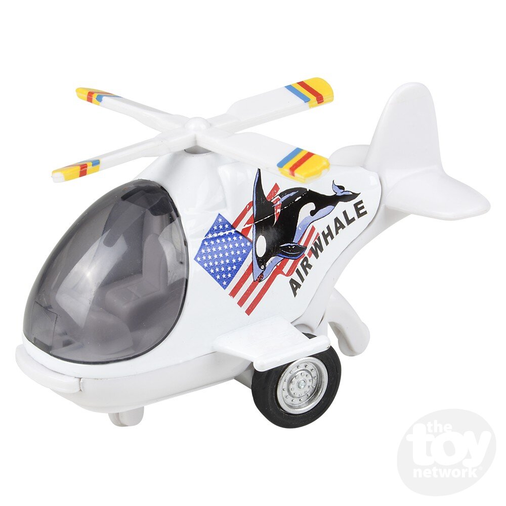 Die-Cast Pull Back Air Whale Helicopter