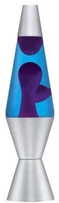 14.5 Inch Lava Lamp - Purple/Blue/Silver