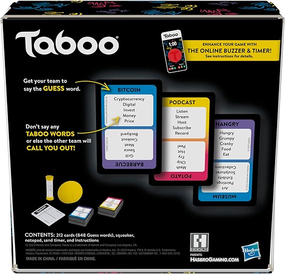 Taboo Board Game Refresh