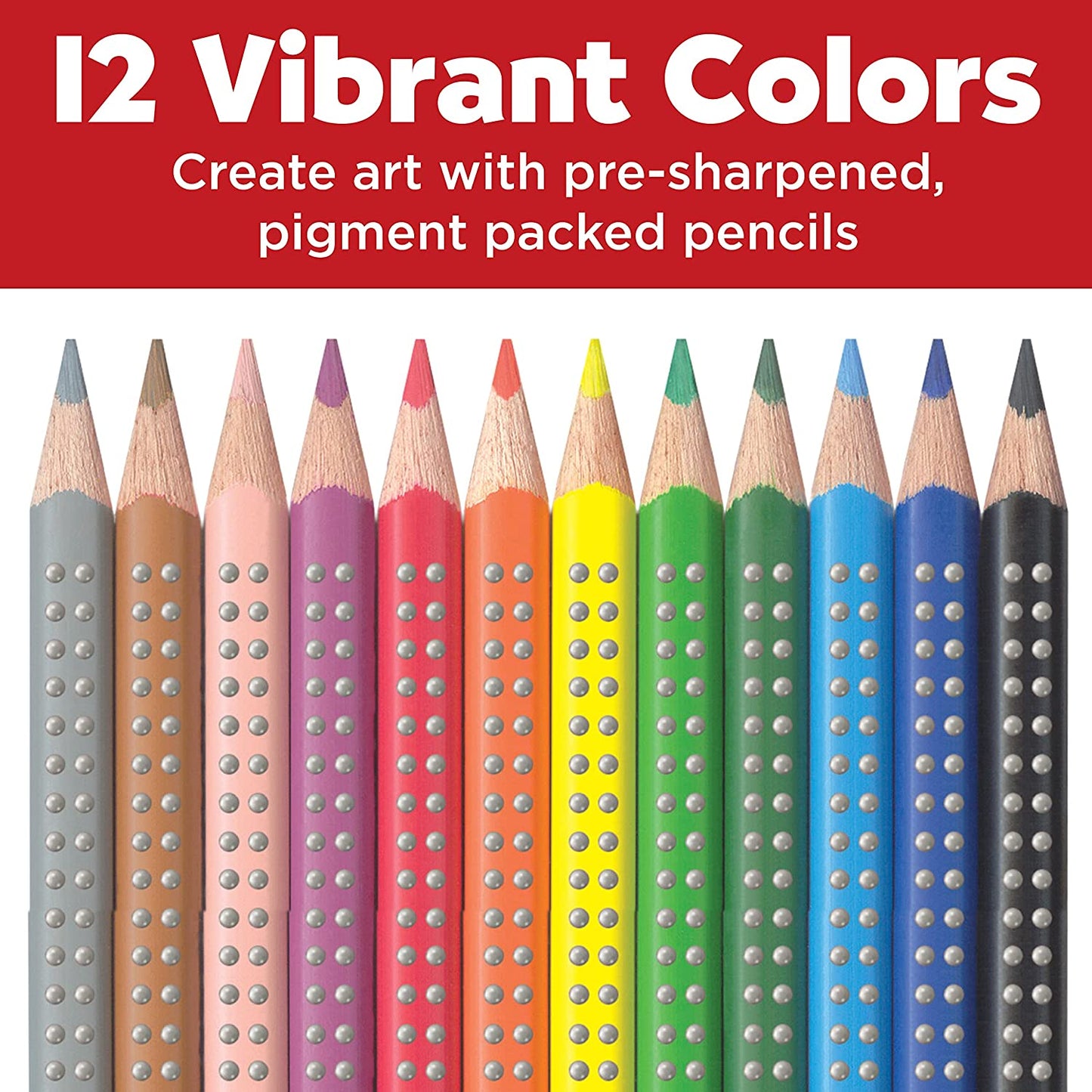 12ct Grip Clrd Ecopencils