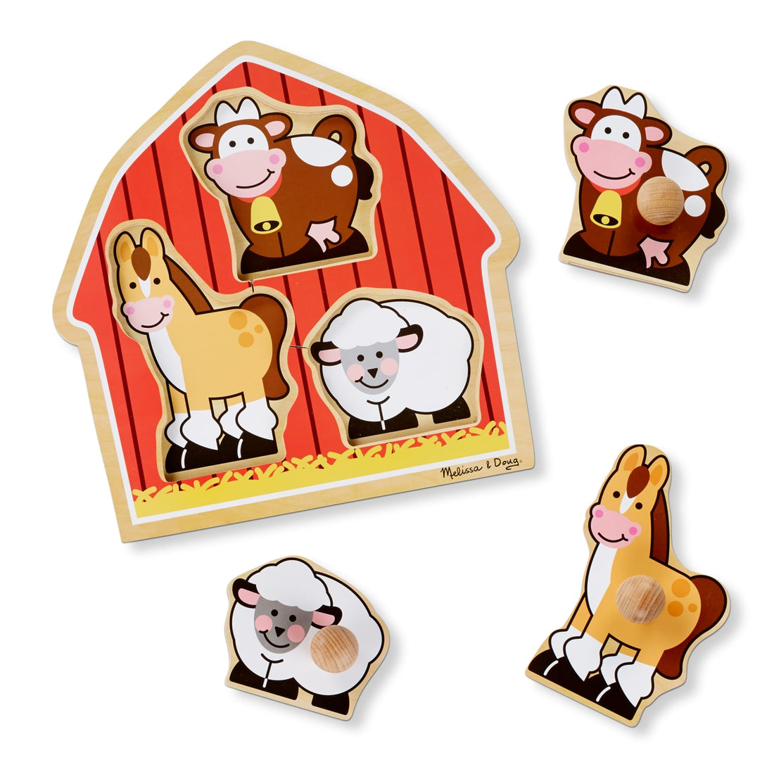 Jumbo Knob Barnyard Anima