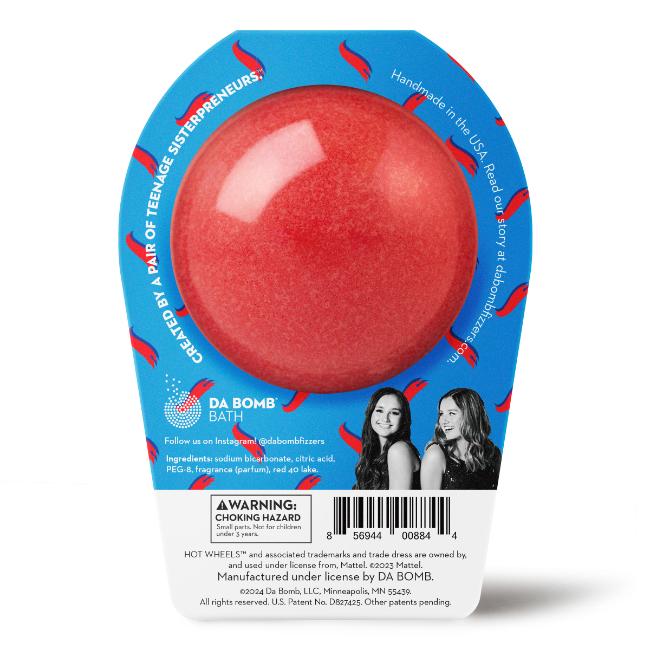 Hot Wheels Red Bath Bomb