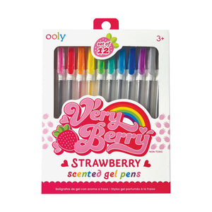 Strawberry Gel Pens 12pc