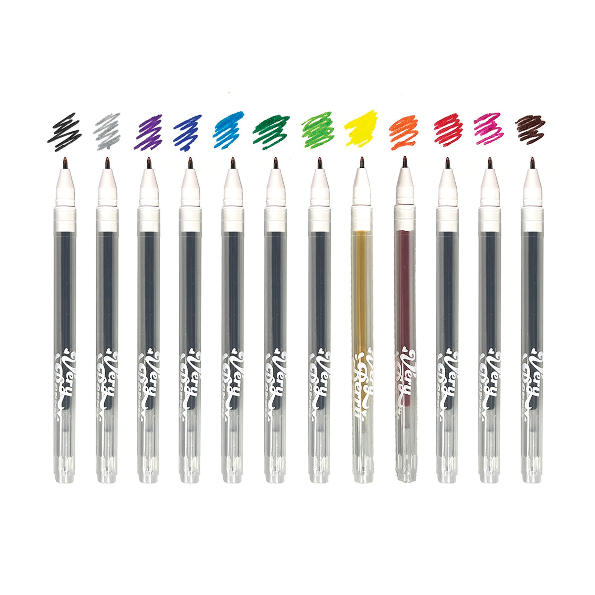 Strawberry Gel Pens 12pc