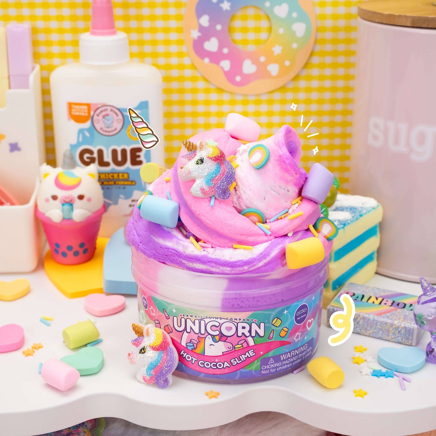 Unicorn Hot Cocoa Slime