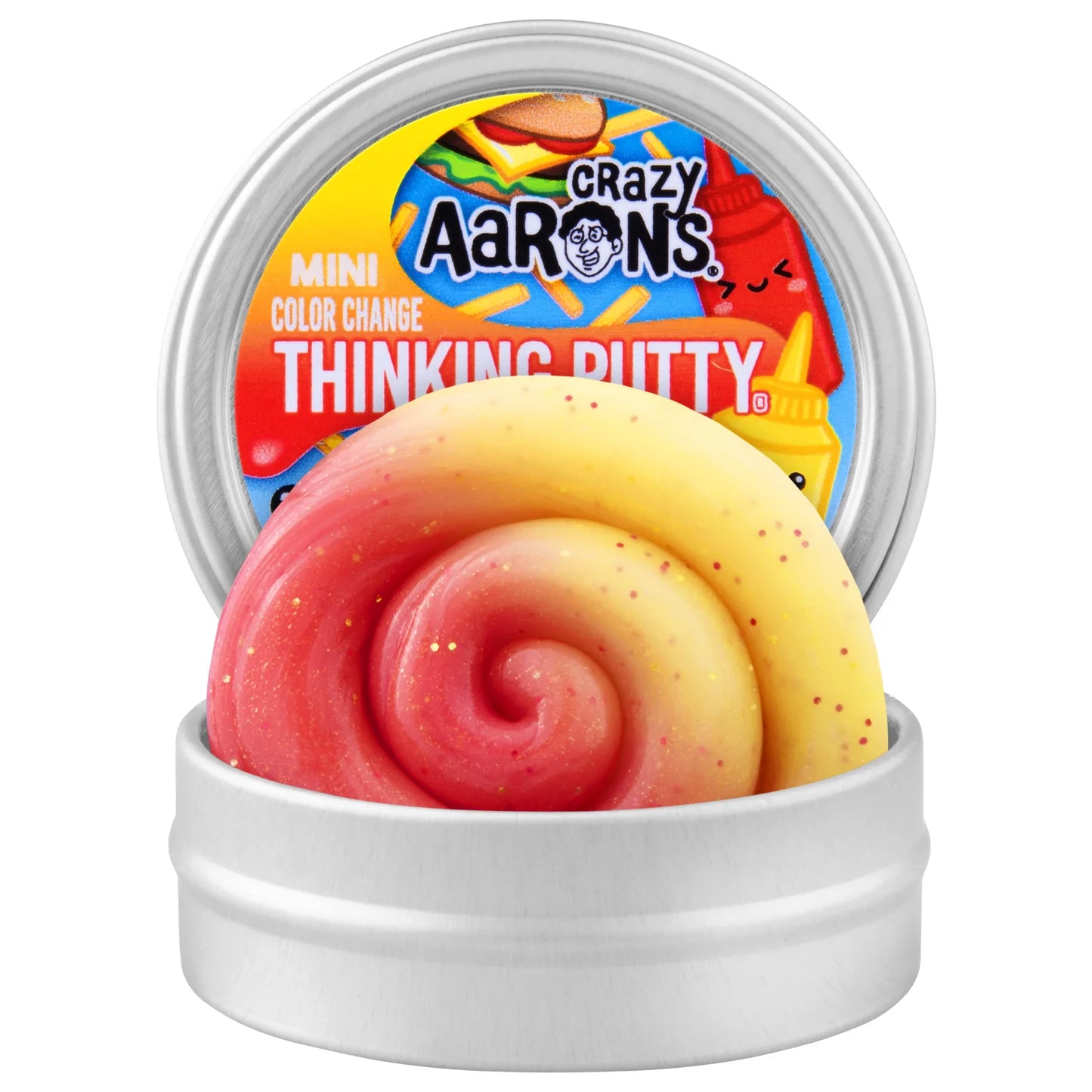 Crazy Aarons Mini Ketchup & Mustard Thinking Putty