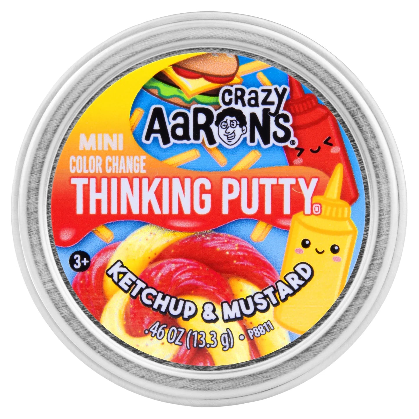 Crazy Aarons Mini Ketchup & Mustard Thinking Putty