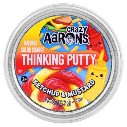 Crazy Aarons Mini Ketchup & Mustard Thinking Putty