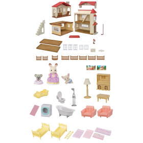 Calico Critters Red Roof Country Home Gift Set🔋3AAA