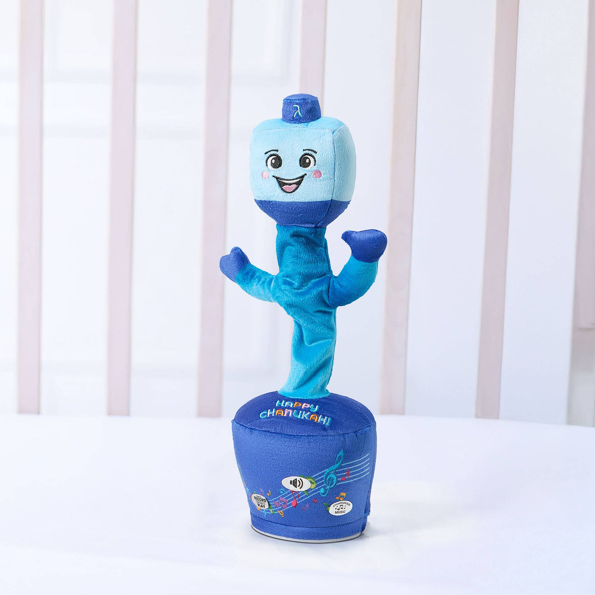 Dancing Dreidel - Sings 6 Chanukah Songs & Can Record Your Own 🔋3AA