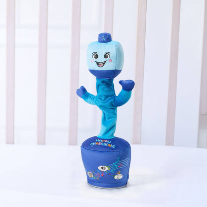 Dancing Dreidel - Sings 6 Chanukah Songs & Can Record Your Own 🔋3AA