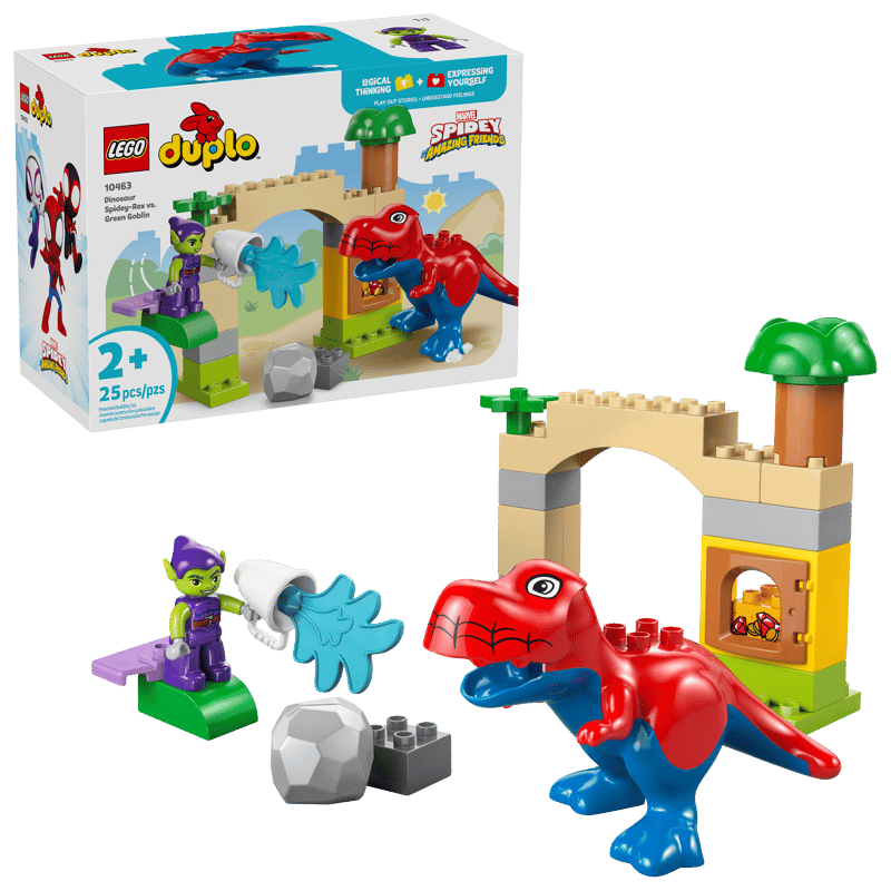 Lego Dinosaur Spidey-Rex Vs. Green Goblin