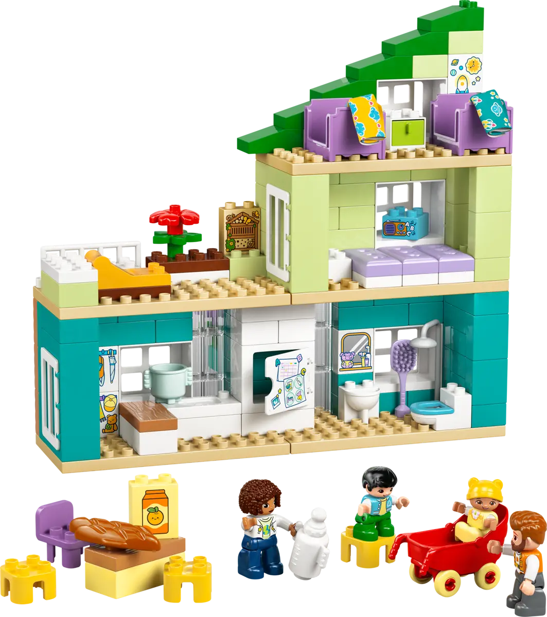 Lego Duplo 3 In 1 Modern Family House With Figures
