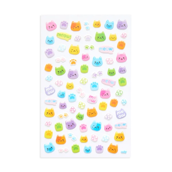 Bitsy Stickers Color Cats