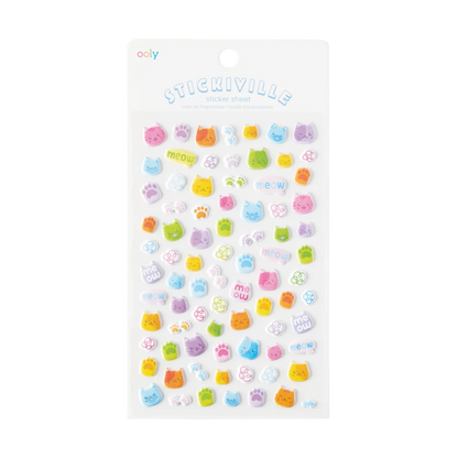 Bitsy Stickers Color Cats