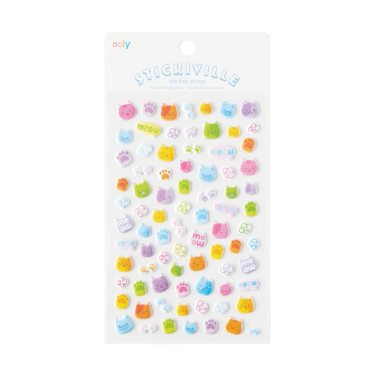 Bitsy Stickers Color Cats