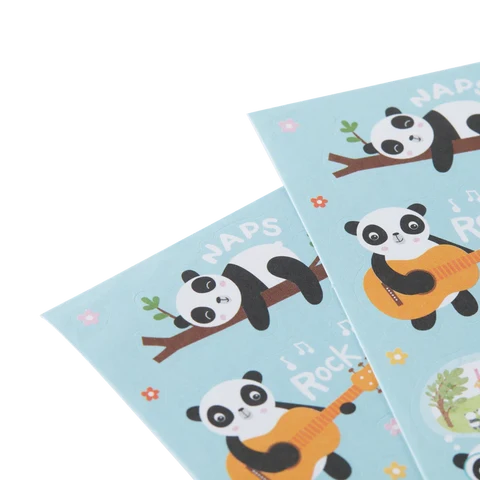 Sticker Playful Pandas