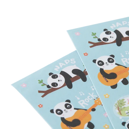 Sticker Playful Pandas