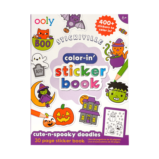 Ooly Cute- N - Spooky Doodles Color - in - Sticker Book