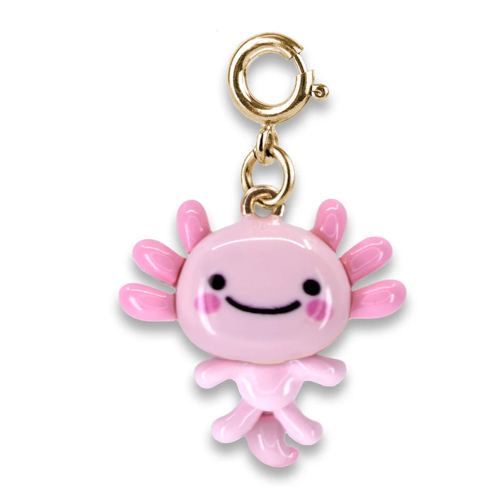 Charm It Gold Swivel Axolotl
