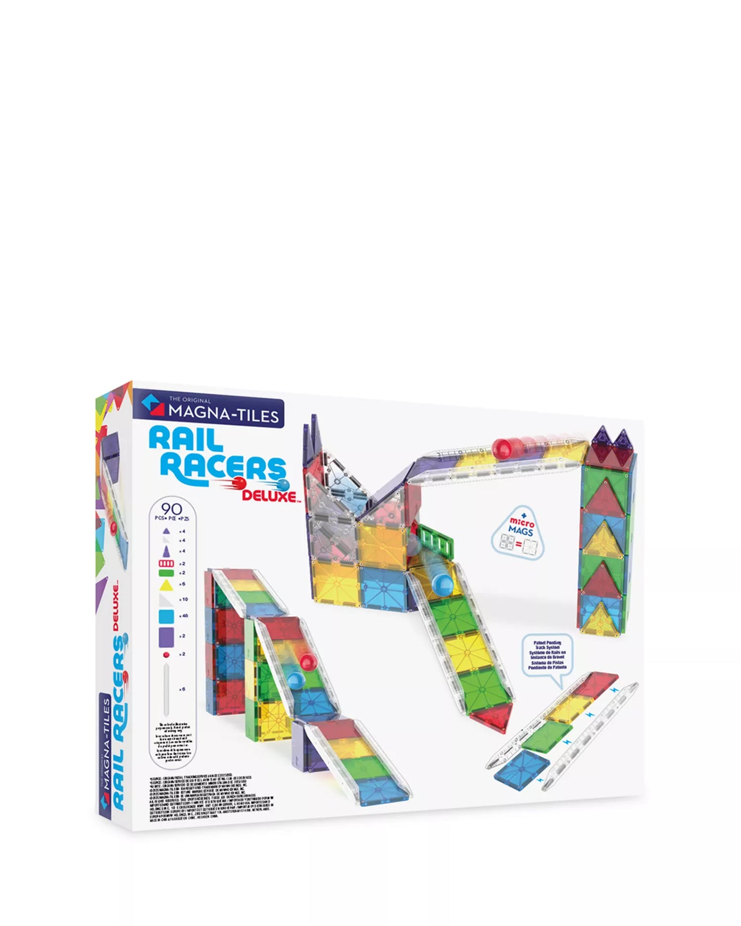 Magnatiles Rail Racers Deluxe 90 piece set