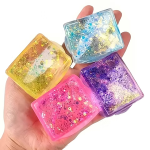Pookie Squishy Sugar Cubes Glitter