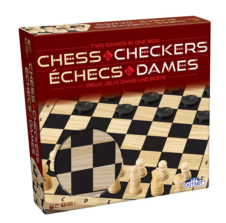 Wooden Chess and Checkers