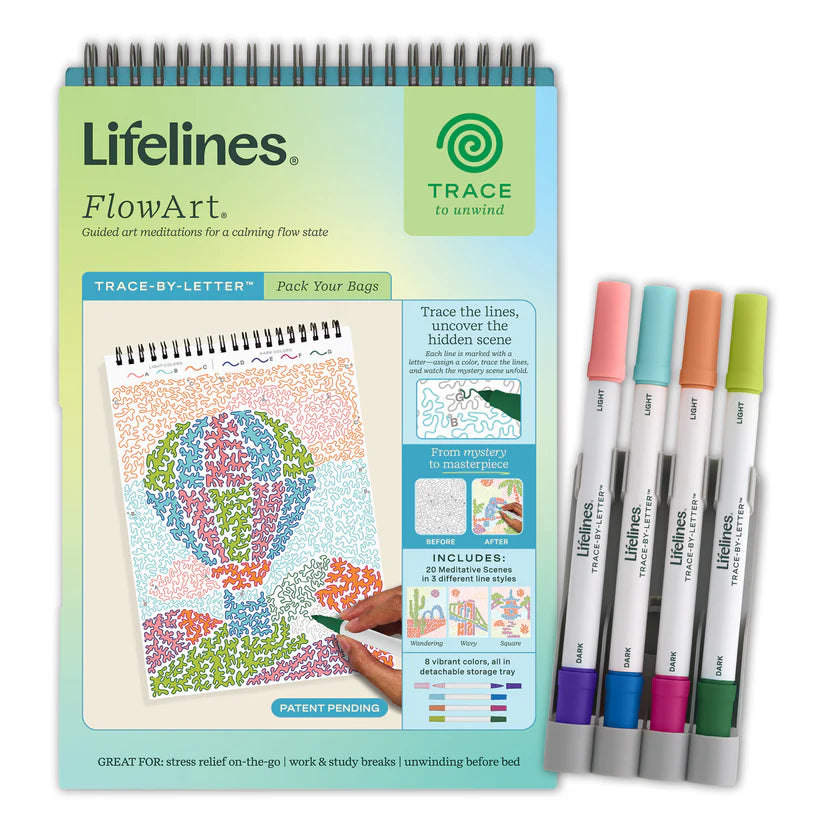 FlowArt Trace-By-Letter Pack Your Bags