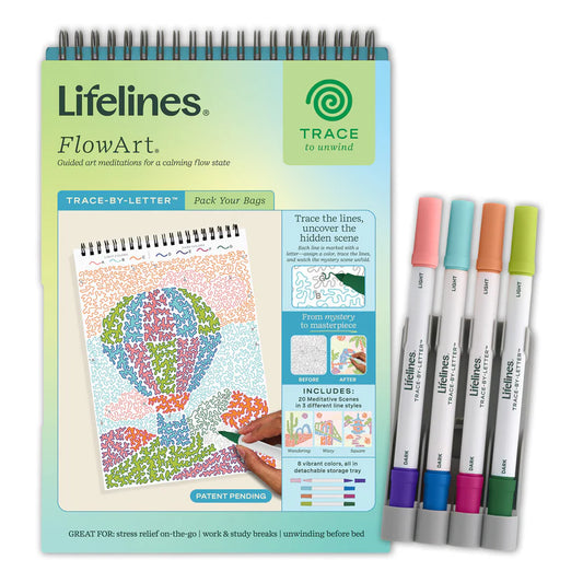 FlowArt Trace-By-Letter Pack Your Bags