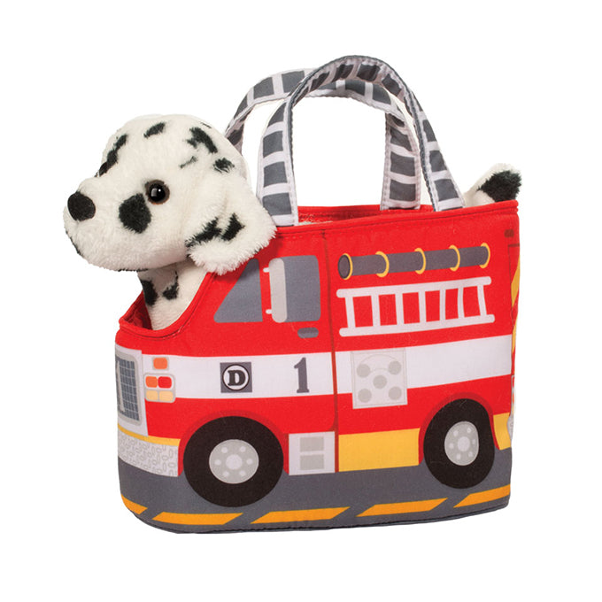 Fire Truck Pet Sak w/ Dalmatian