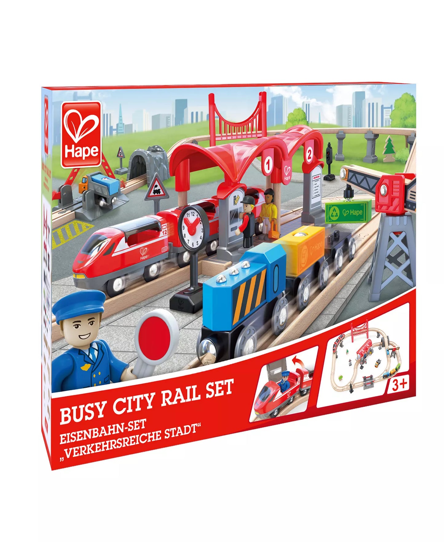 Busy City Wooden Rail Set