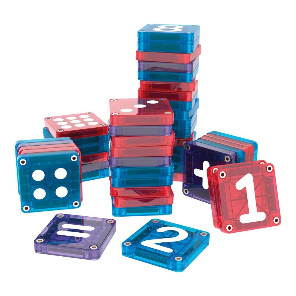 Magnatiles MicroMags Learn Numbers
