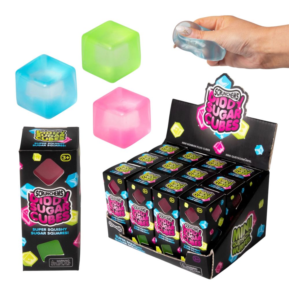 Scrunchems Squish Diddy Sugar Cubes 3 Pack