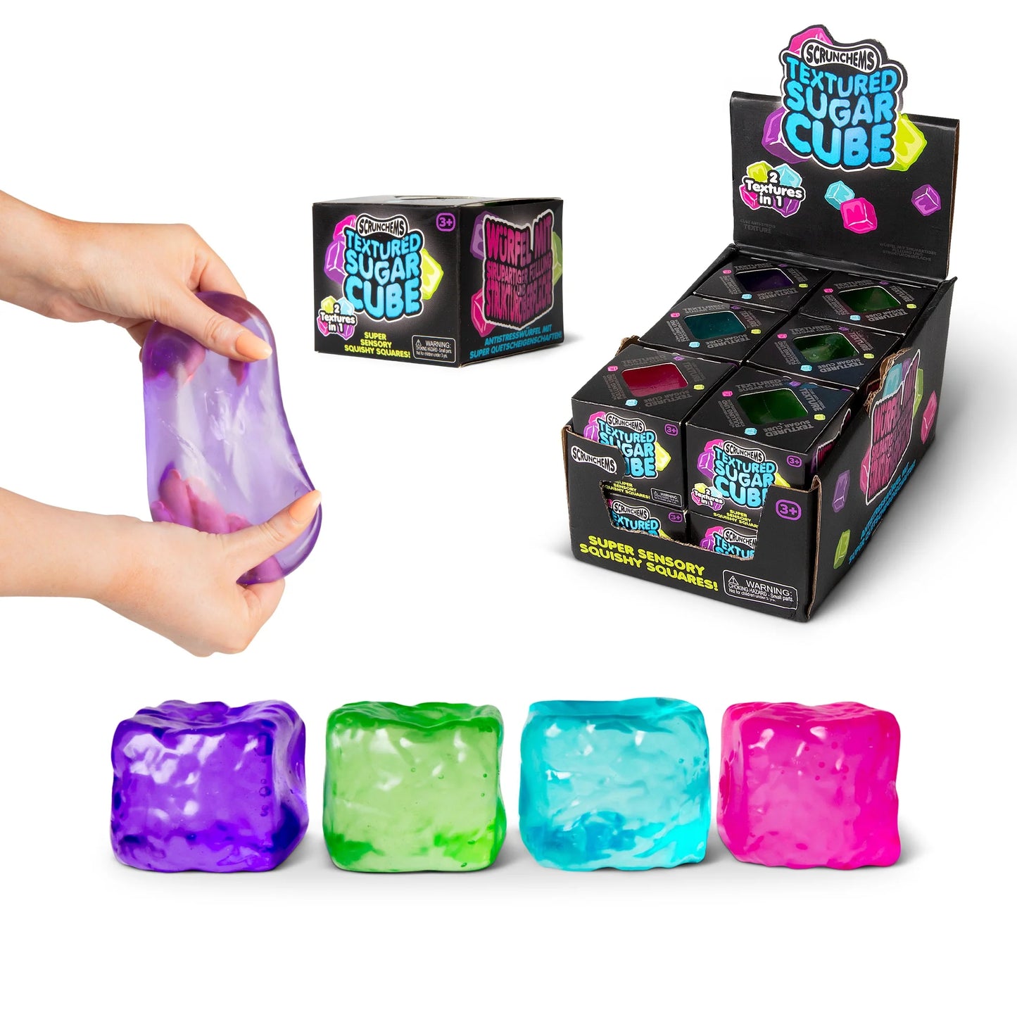 Scrunchems Squish Textured Sugar Cube