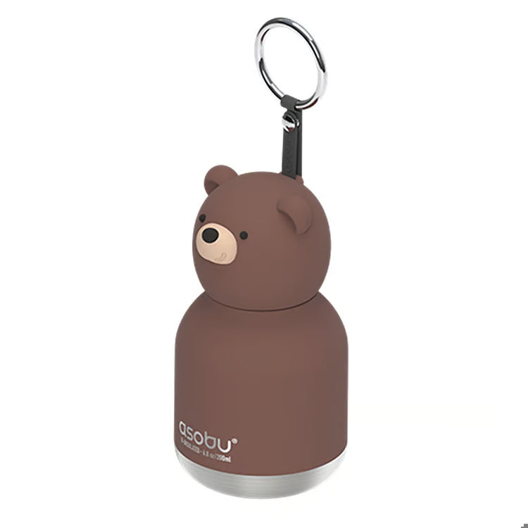 Brown Bear Mini Bottle With Straw