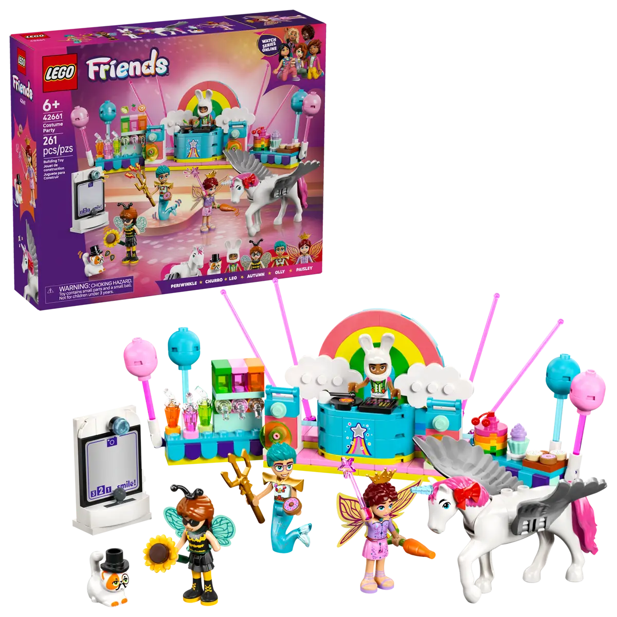 Lego Friends Costume Party with Unicorn & Fairy