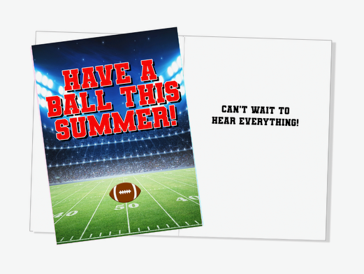 HAVE A BALL THIS SUMMER! Shoe Charm Card