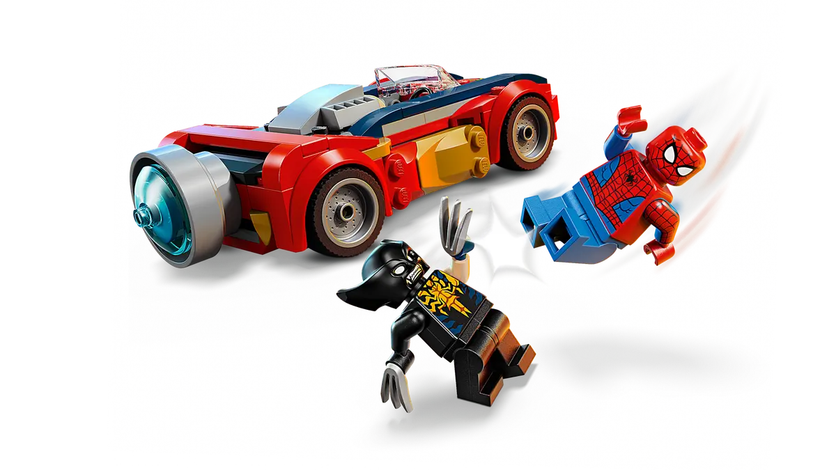 Lego Marvel Spider-Man Car Vs. Venomized Wolverine