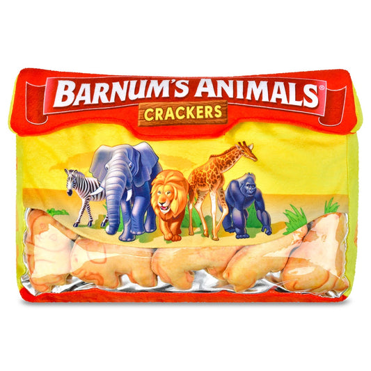 Barnum's Animal Cracker Interactive Plush Pillow