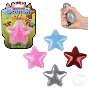 Squishy Sticky Glitter Star
