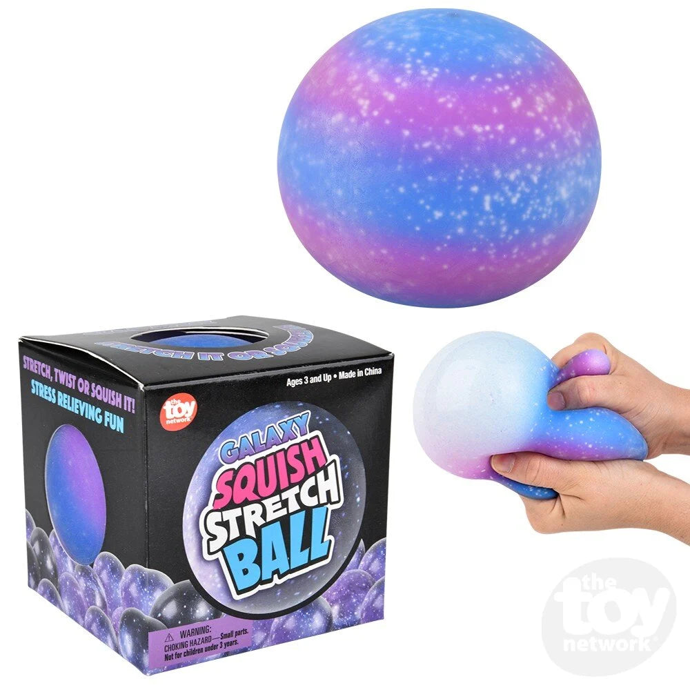 Squeezy Squish And Stretch 4" Galaxy Gummy Ball
