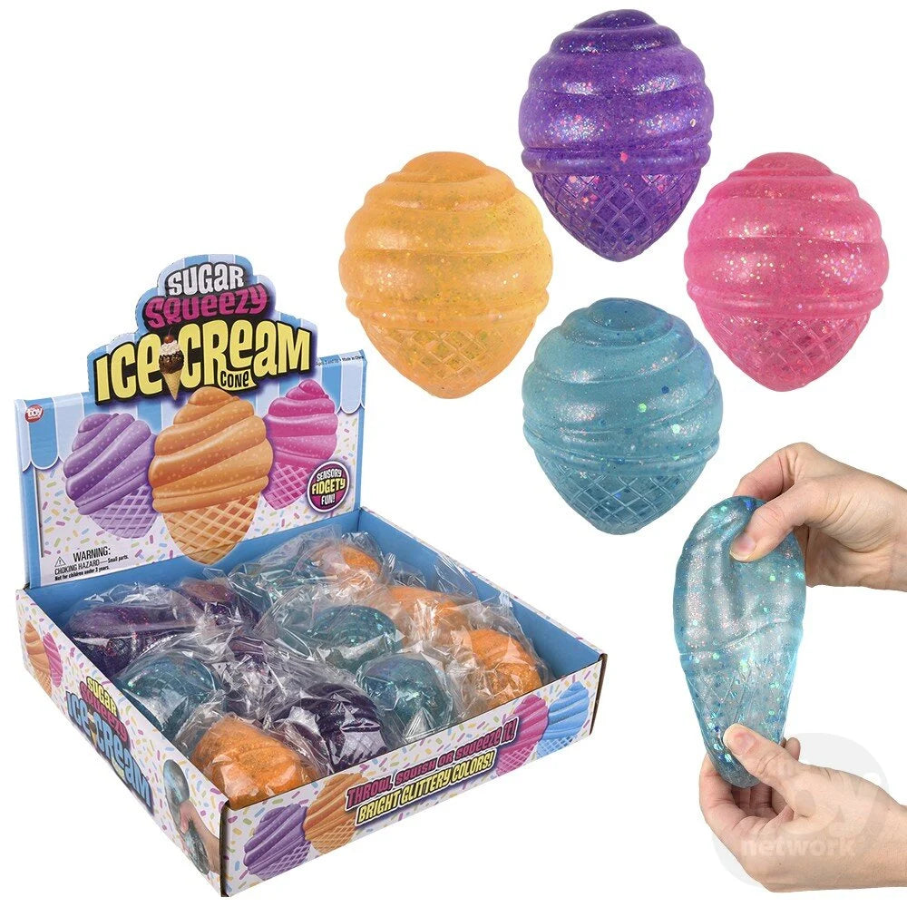 Squeezy Squishy Sparkle Sugar Ice Cream Cone