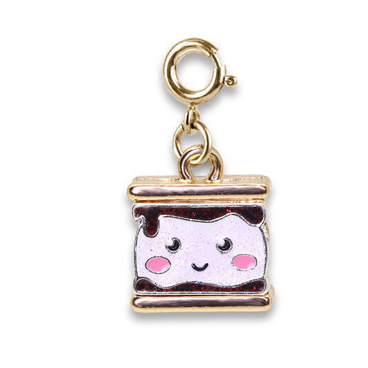 Charm It Gold Glitter Smores Charm