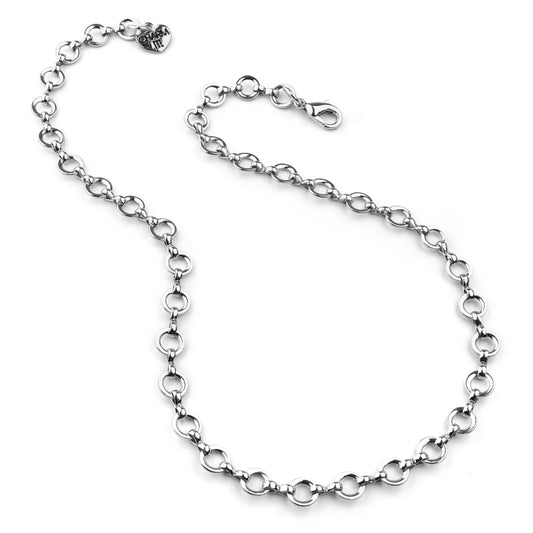 Charm It Silver Chain Choker Necklace